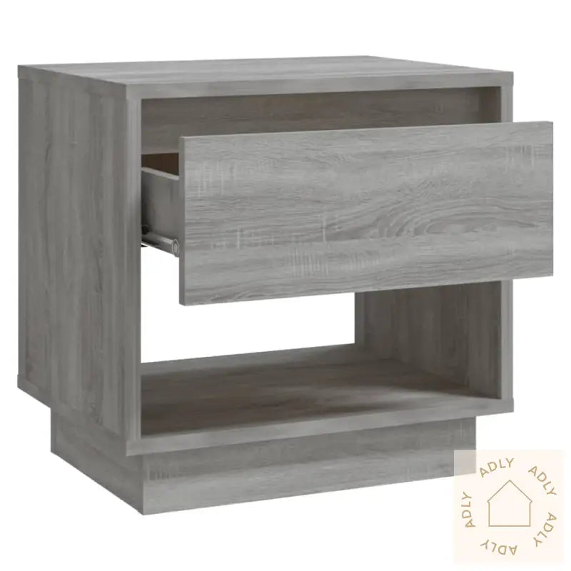 Nattbord 2 Stk Grå Sonoma Eik 45X34X44 Cm Konstruert Tre