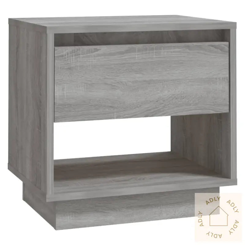 Nattbord 2 Stk Grå Sonoma Eik 45X34X44 Cm Konstruert Tre