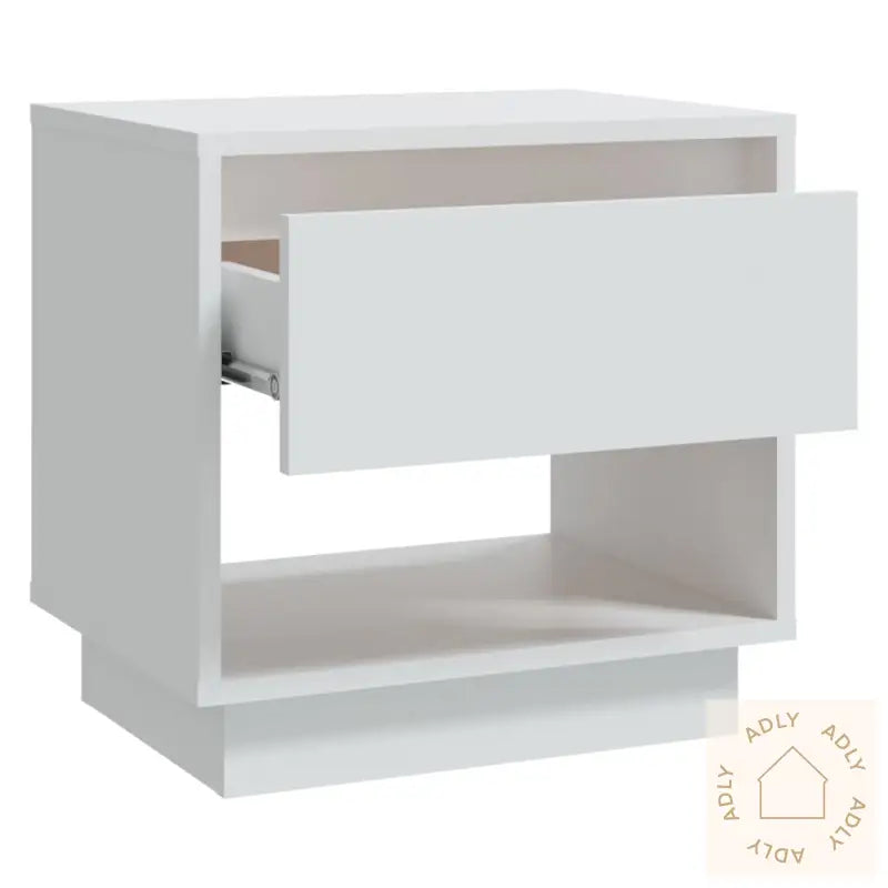 Nattbord 2 Stk Hvit 45X34X44 Cm Konstruert Tre