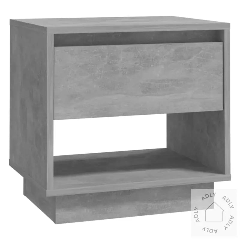 Nattbord 2 Stk Betonggrå 45X34X44 Cm Konstruert Tre