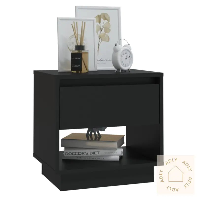 Nattbord 2 Stk Svart 45X34X44 Cm Konstruert Tre