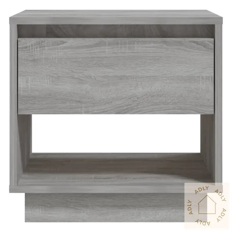 Nattbord 2 Stk Grå Sonoma Eik 45X34X44 Cm Konstruert Tre