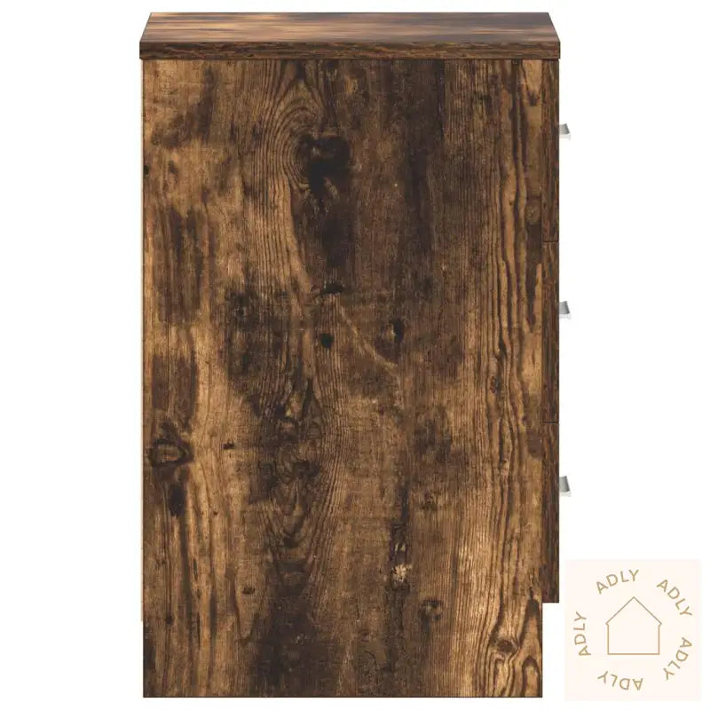 Nattbord Røkt Eik 38X35X56 Cm Konstruert Tre