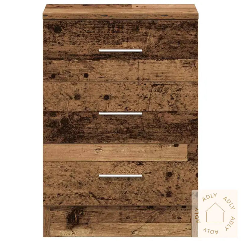 Nattbord Gammelt Tre 38X35X55 Cm Konstruert Tre