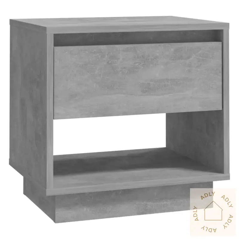 Nattbord Betonggrå 45X34X44 Cm Konstruert Tre