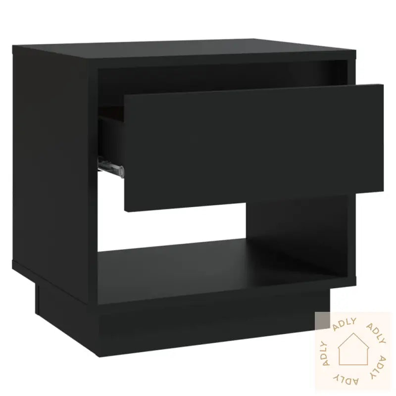 Nattbord Svart 45X34X44 Cm Konstruert Tre