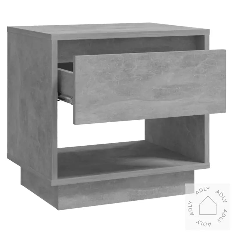 Nattbord Betonggrå 45X34X44 Cm Konstruert Tre