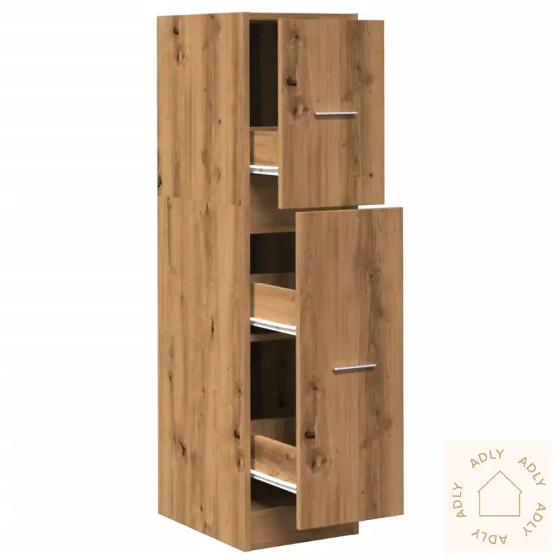 Apotekskap Artisan Eik 30X41X118 Cm Konstruert Tre