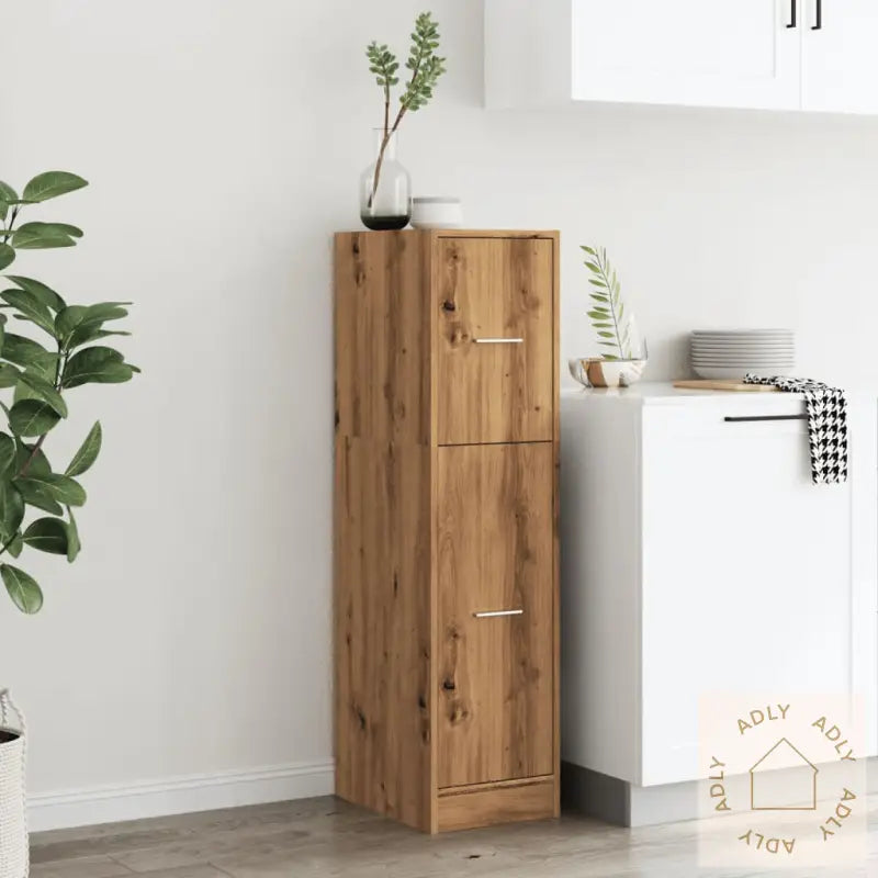 Apotekskap Artisan Eik 30X41X118 Cm Konstruert Tre