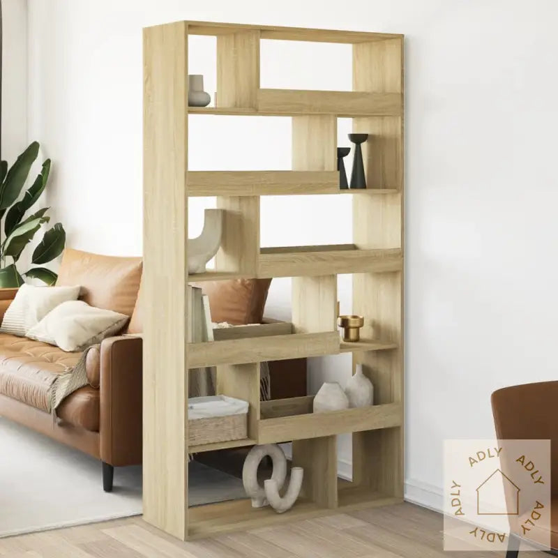 Romdeler Sonoma Eik 100X33X187,5 Cm Konstruert Tre