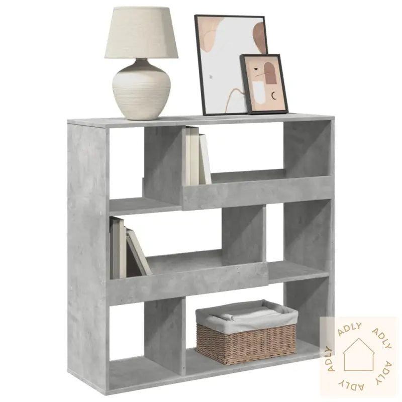 Romdeler Betonggrå 100X33X94,5 Cm Konstruert Tre