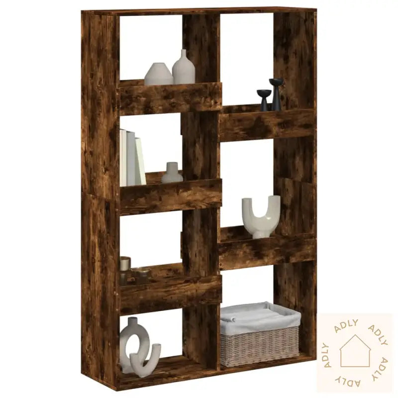 Romdeler Røkt Eik 100X33X155,5 Cm Konstruert Tre