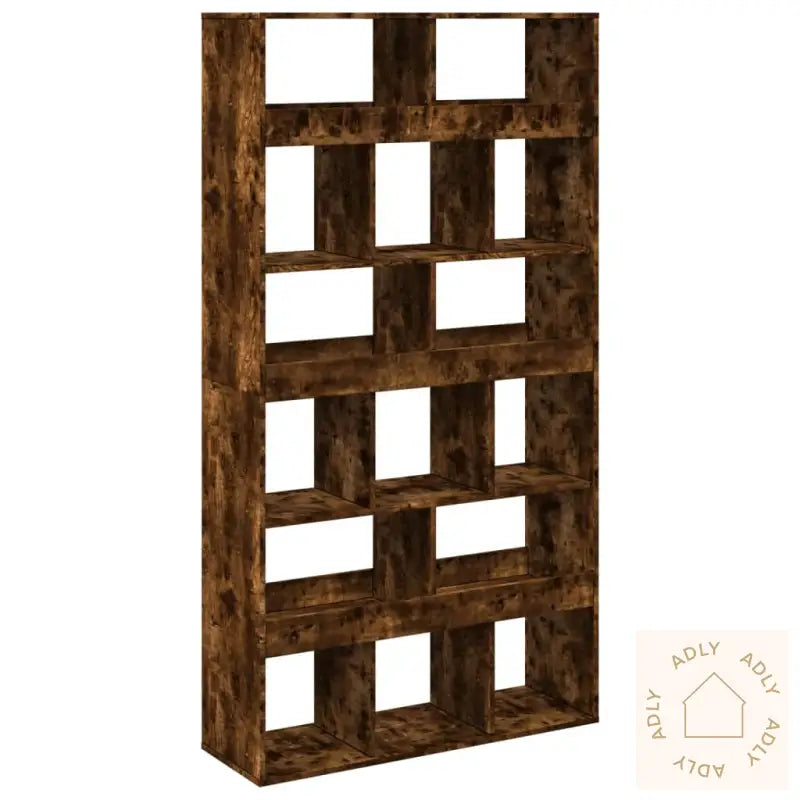 Romdeler Røkt Eik 100X33X187,5 Cm Konstruert Tre