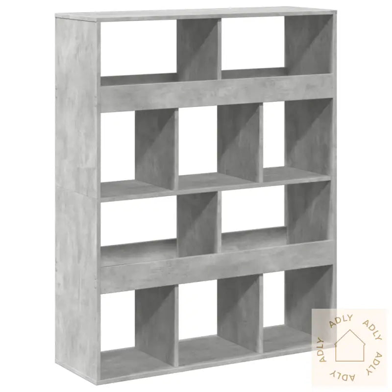 Romdeler Betonggrå 100X33X125,5 Cm Konstruert Tre