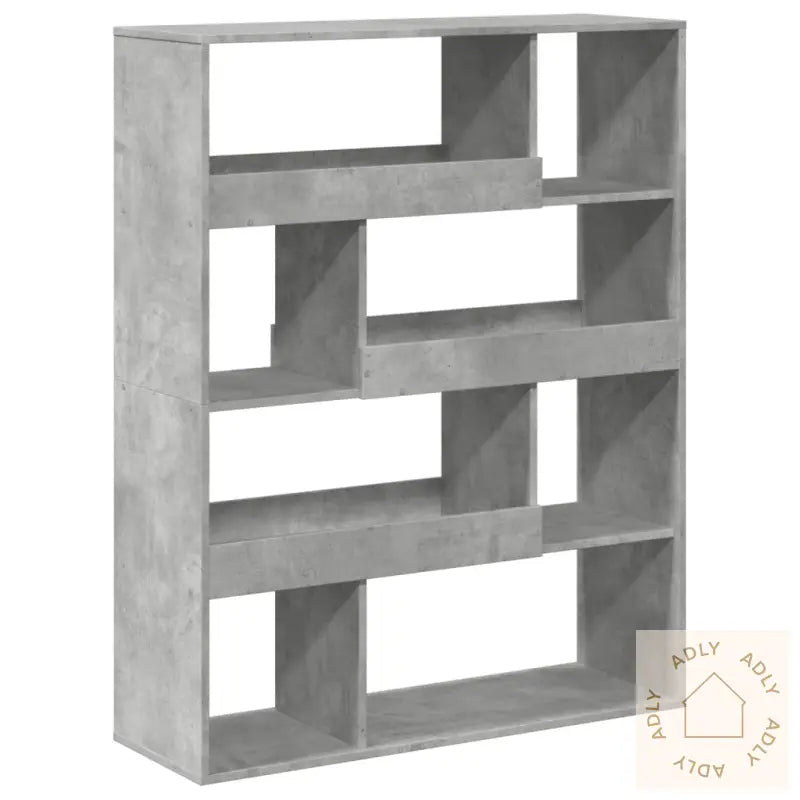 Romdeler Betonggrå 100X33X125,5 Cm Konstruert Tre