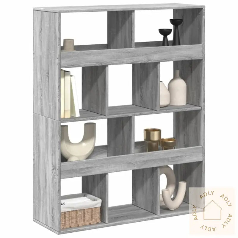 Romdeler Grå Sonoma 100X33X125,5 Cm Konstruert Tre