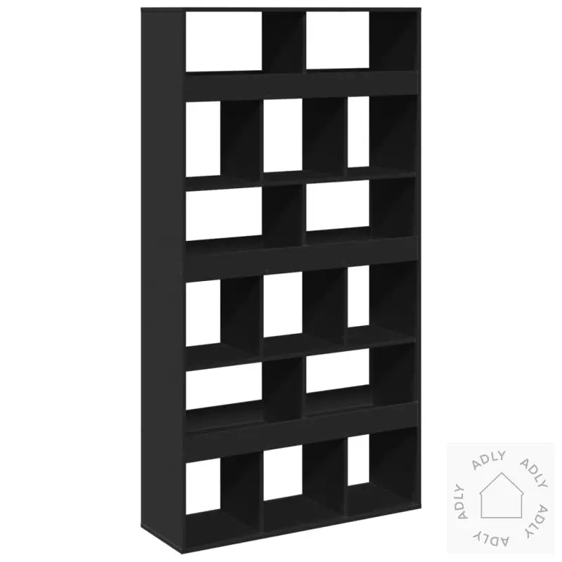 Romdeler Svart 100X33X187,5 Cm Konstruert Tre