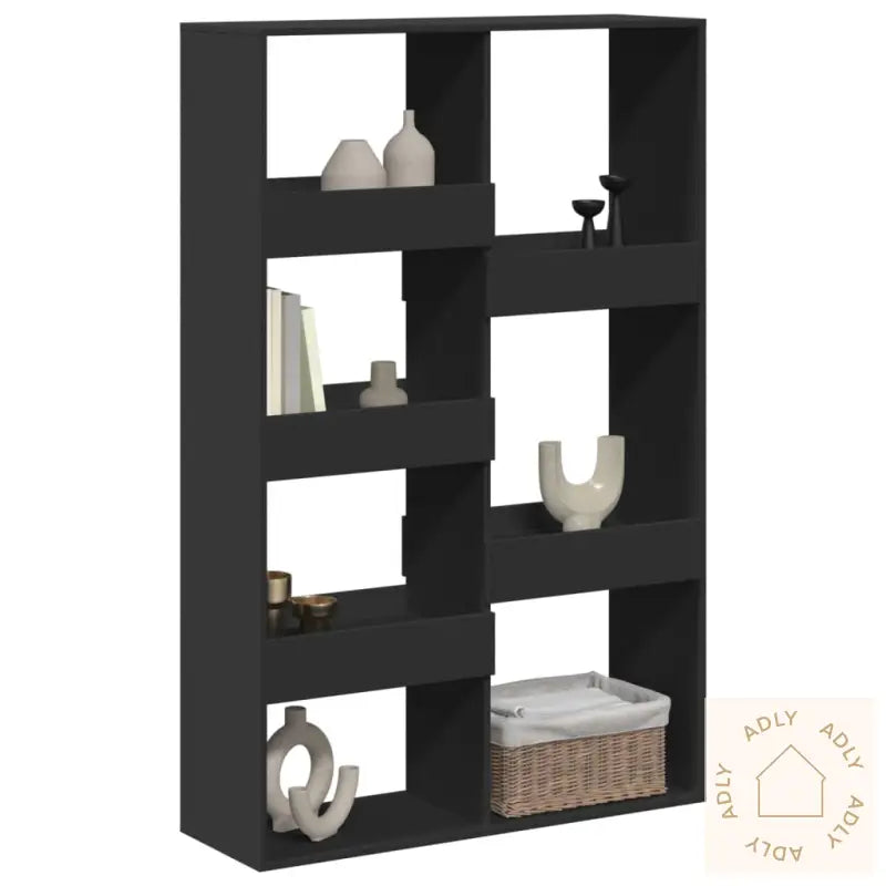 Romdeler Svart 100X33X155,5 Cm Konstruert Tre