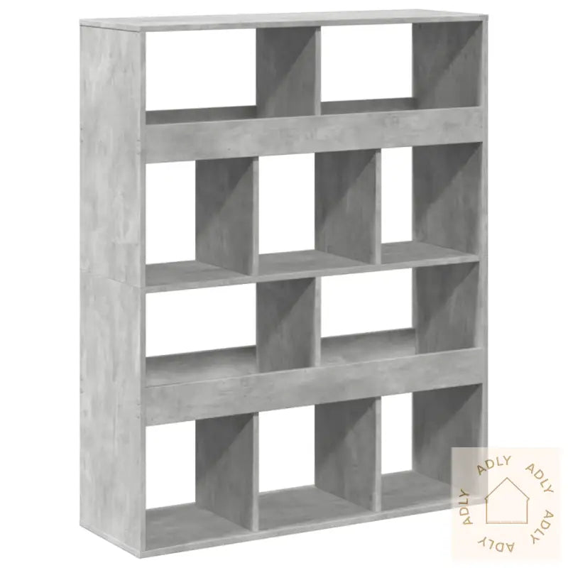 Romdeler Betonggrå 100X33X125,5 Cm Konstruert Tre
