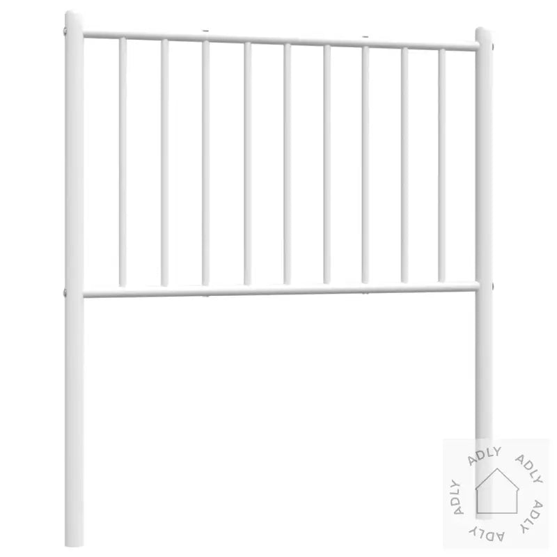 Sengegavl I Metall Hvit 75 Cm