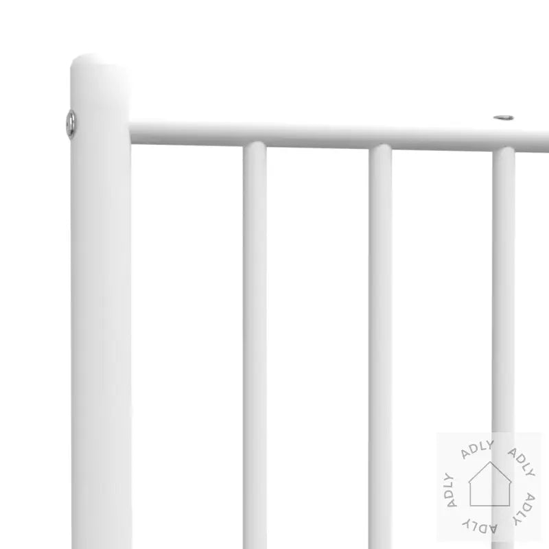 Sengegavl I Metall Hvit 75 Cm
