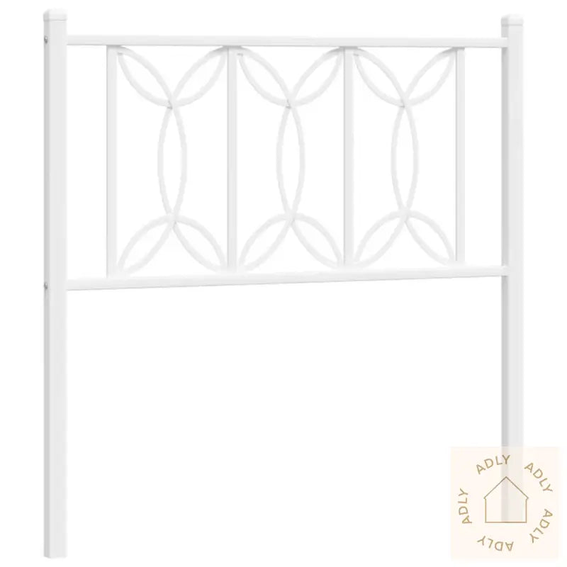 Sengegavl I Metall Hvit 75 Cm