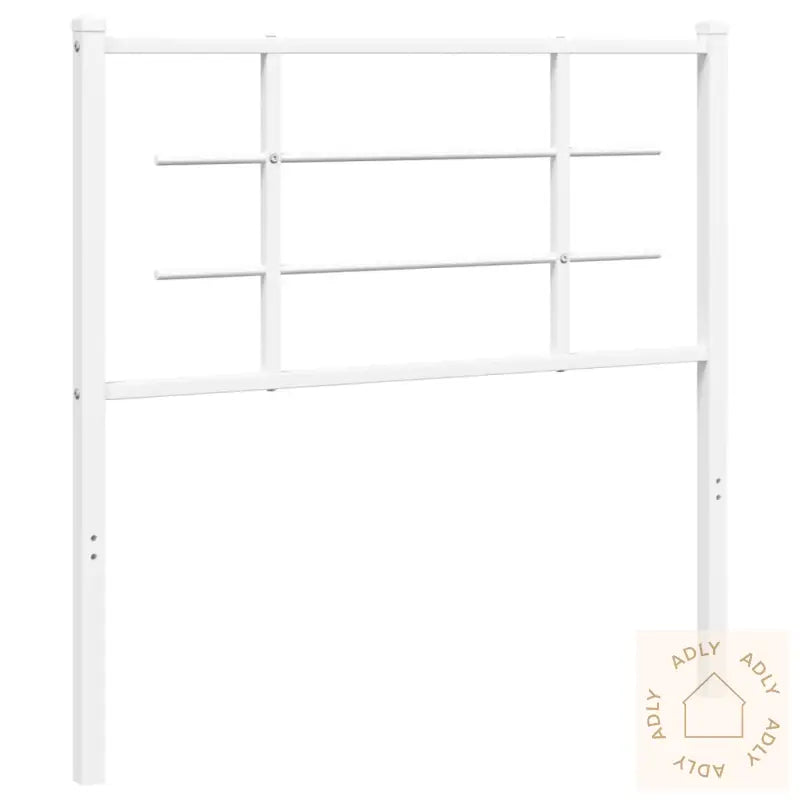 Sengegavl I Metall Hvit 100 Cm
