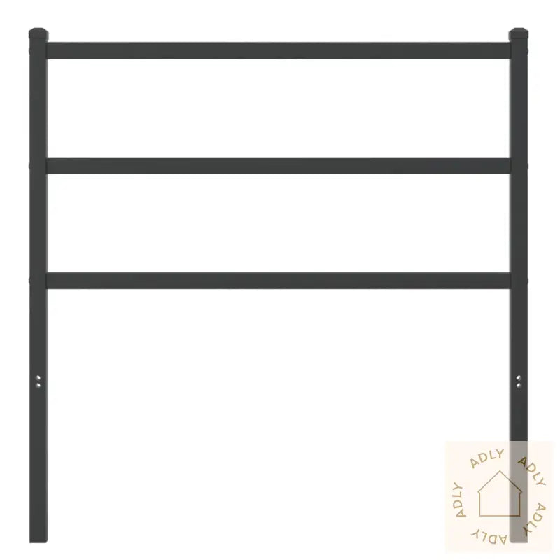 Sengegavl I Metall Svart 90 Cm