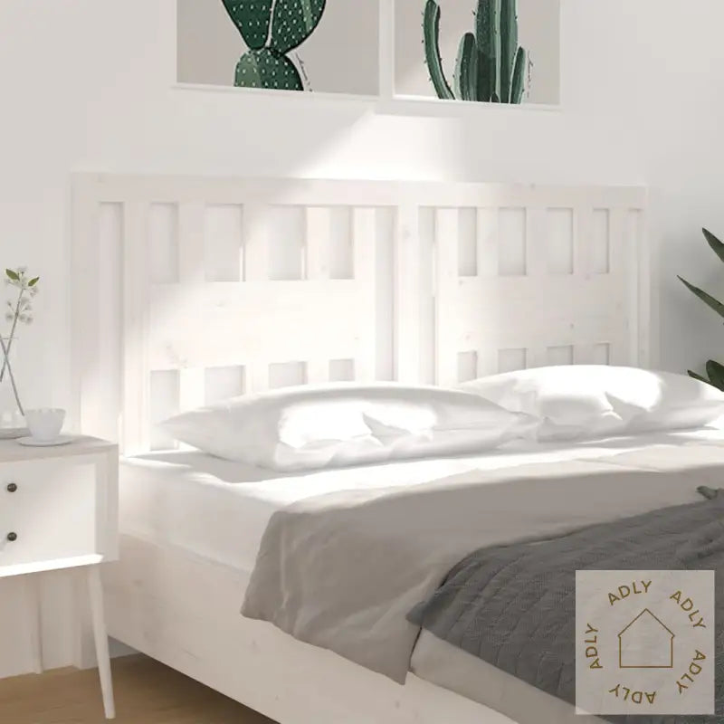 Sengegavl Hvit 126X4X100 Cm Heltre Furu