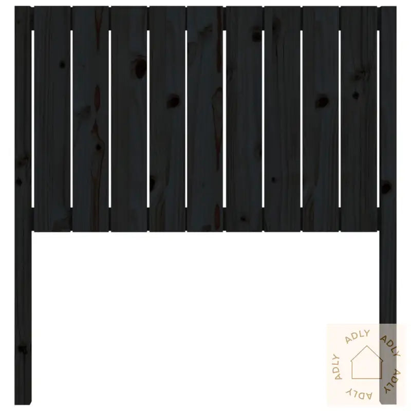 Sengegavl Svart 95,5X4X100 Cm Heltre Furu