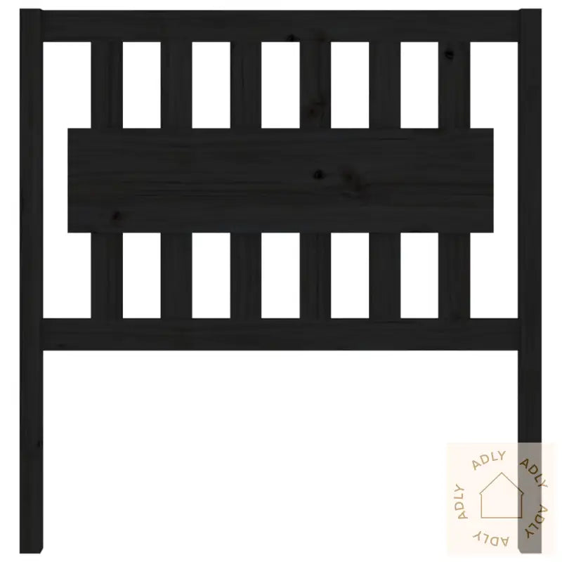 Sengegavl Svart 95,5X4X100 Cm Heltre Furu