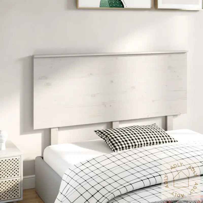 Sengegavl Hvit 144X6X82,5 Cm Heltre Furu