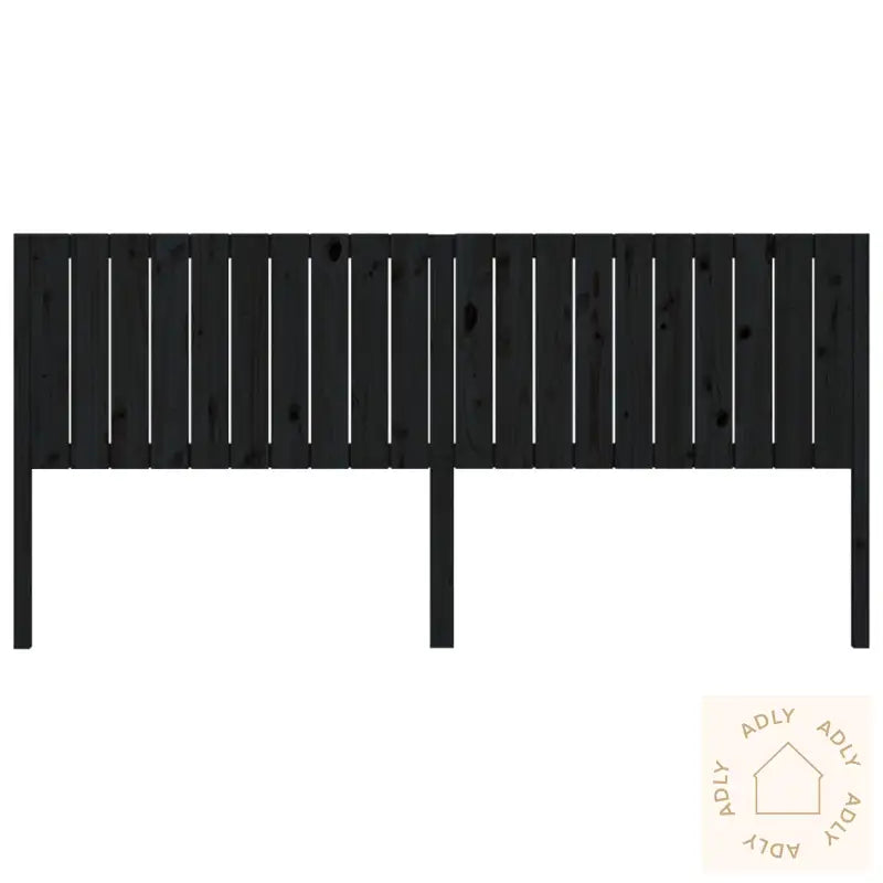 Sengegavl Svart 205,5X4X100 Cm Heltre Furu
