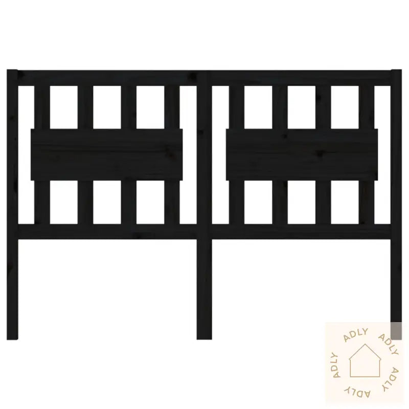 Sengegavl Svart 145,5X4X100 Cm Heltre Furu