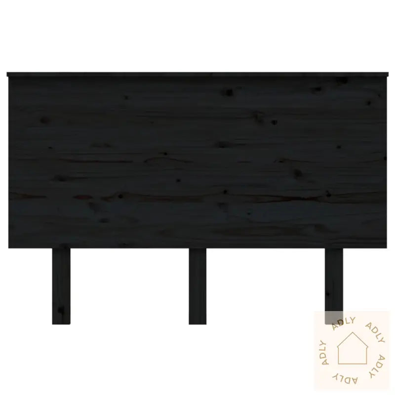 Sengegavl Svart 124X6X82,5 Cm Heltre Furu