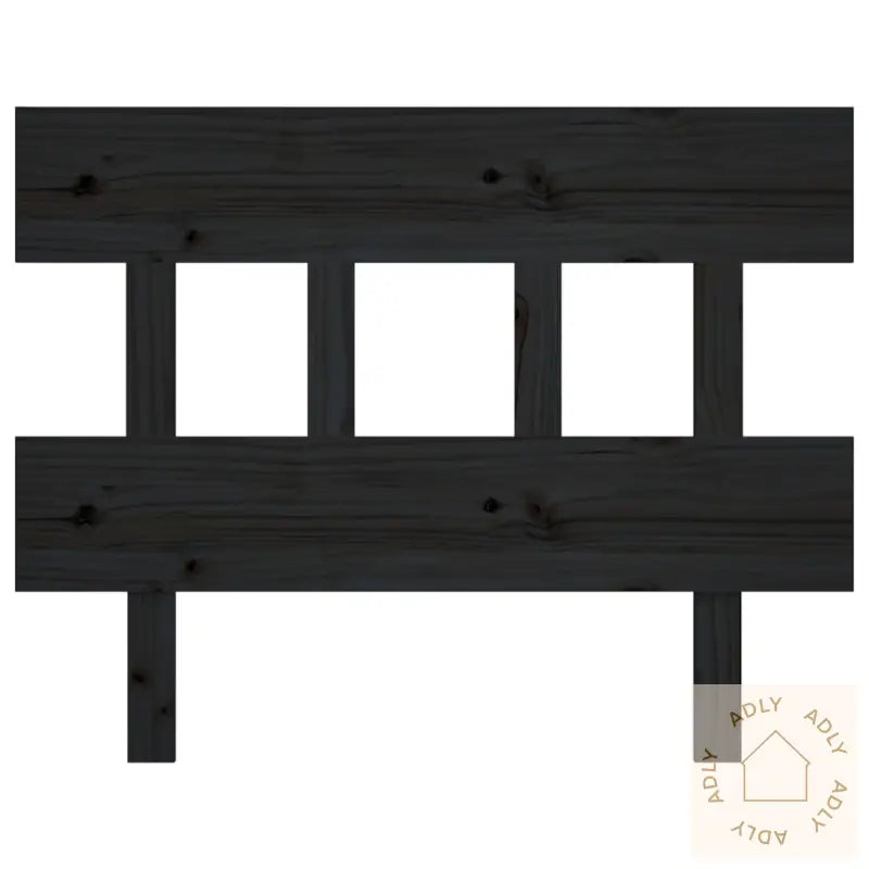 Sengegavl Svart 78,5X4X100 Cm Heltre Furu