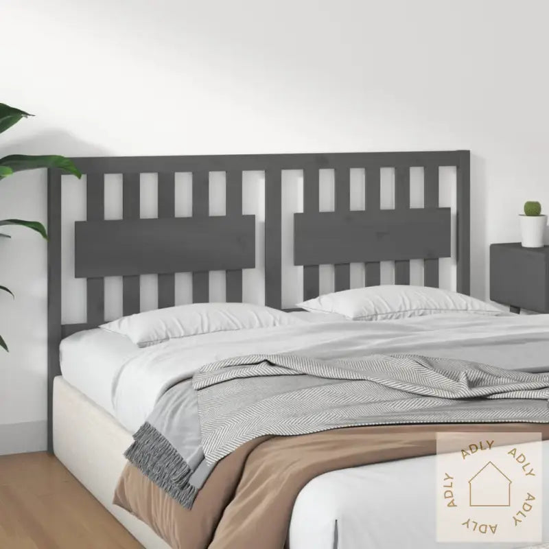 Sengegavl Grå 155,5X4X100 Cm Heltre Furu