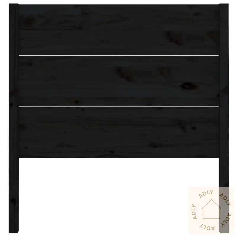 Sengegavl Svart 96X4X100 Cm Heltre Furu