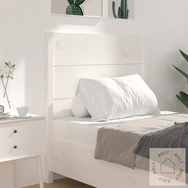 Sengegavl Hvit 106X4X100 Cm Heltre Furu