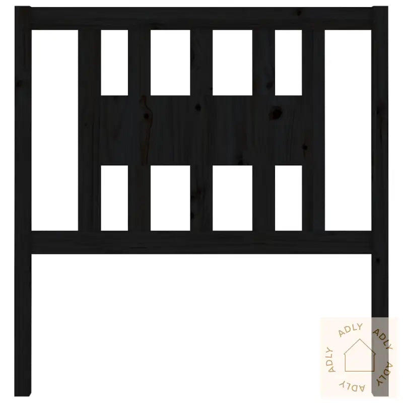 Sengegavl Svart 96X4X100 Cm Heltre Furu