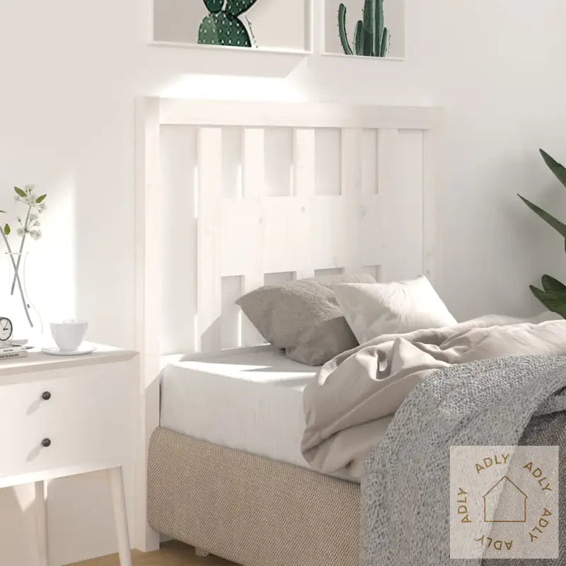 Sengegavl Hvit 96X4X100 Cm Heltre Furu