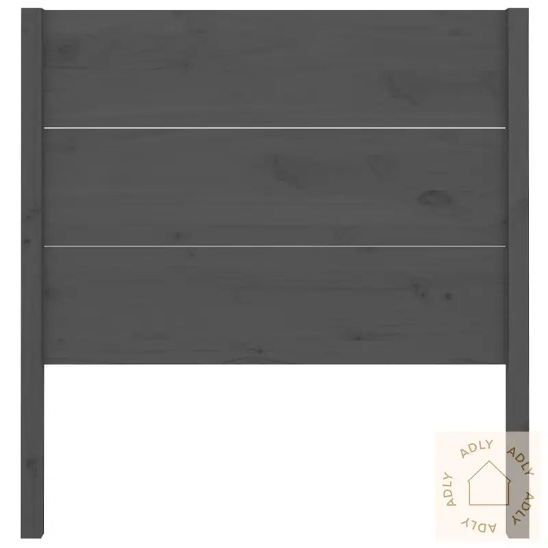 Sengegavl Grå 81X4X100 Cm Heltre Furu
