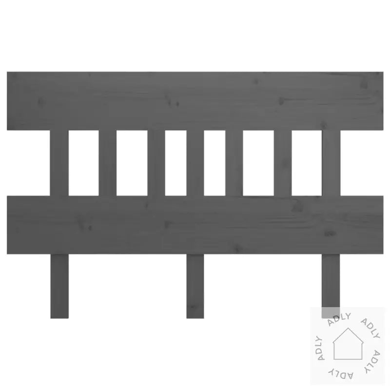 Sengegavl Grå 183,5X3X81 Cm Heltre Furu