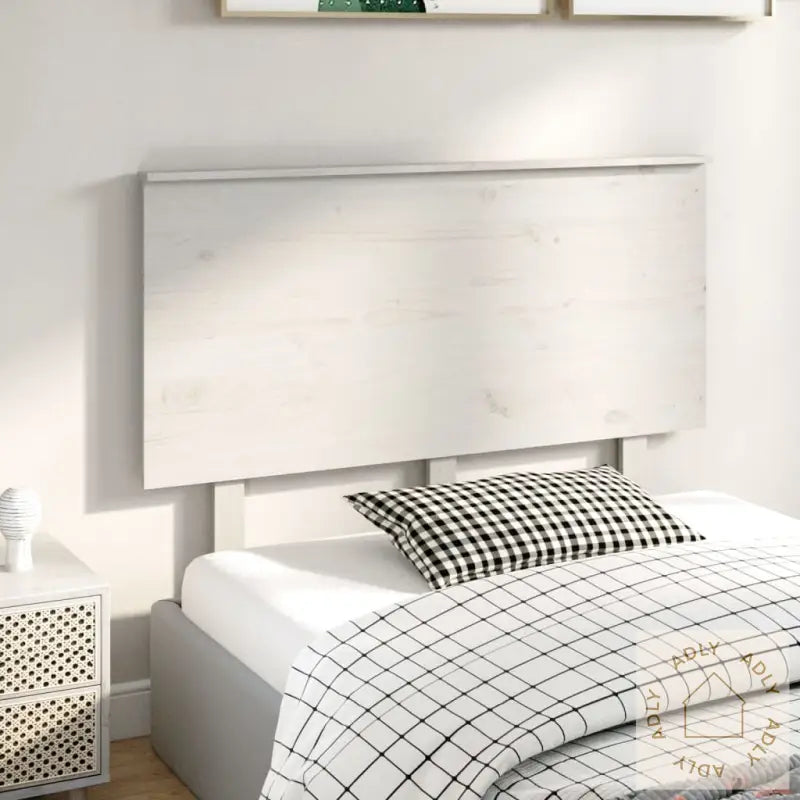 Sengegavl Hvit 124X6X82,5 Cm Heltre Furu