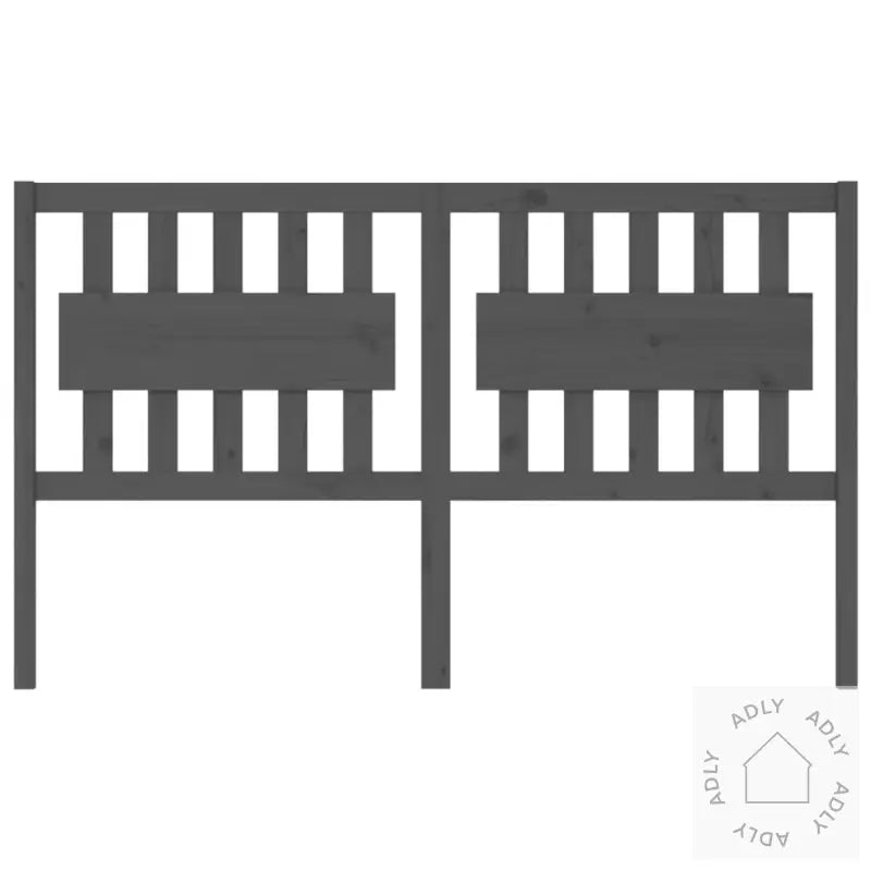 Sengegavl Grå 155,5X4X100 Cm Heltre Furu