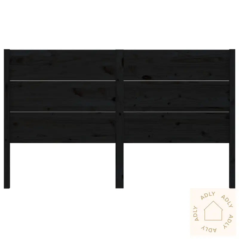 Sengegavl Svart 206X4X100 Cm Heltre Furu