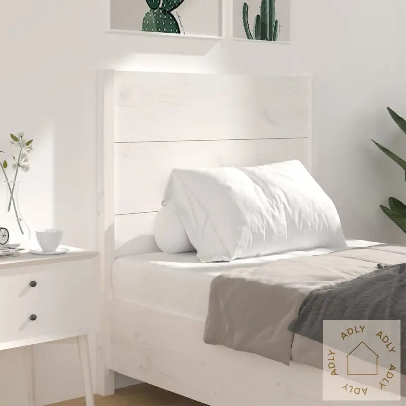 Sengegavl Hvit 81X4X100 Cm Heltre Furu