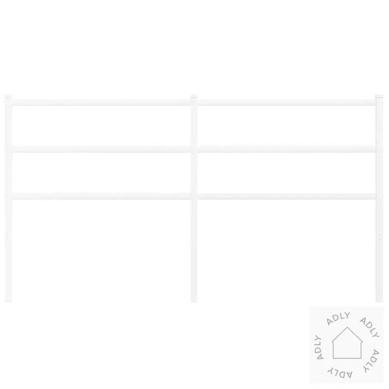 Sengegavl I Metall Hvit 160 Cm