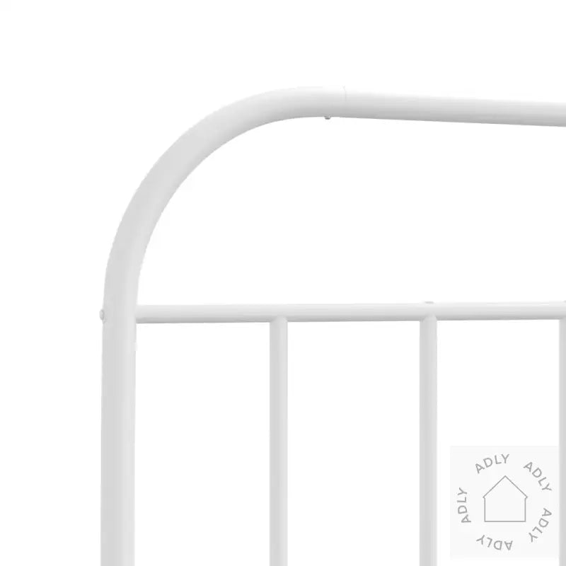 Sengegavl I Metall Hvit 120 Cm