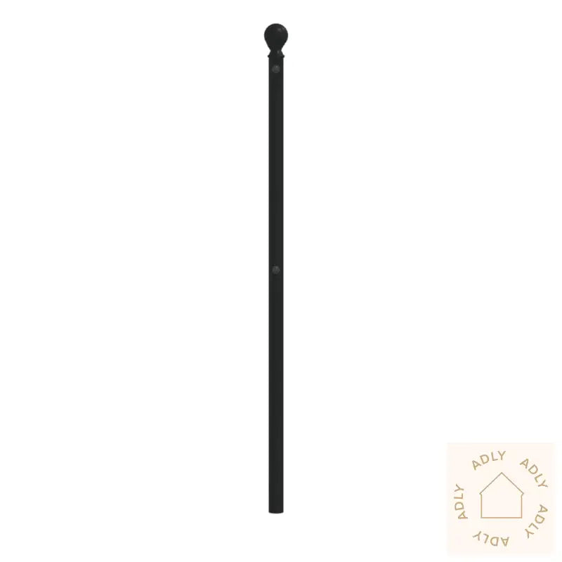 Sengegavl I Metall Svart 120 Cm